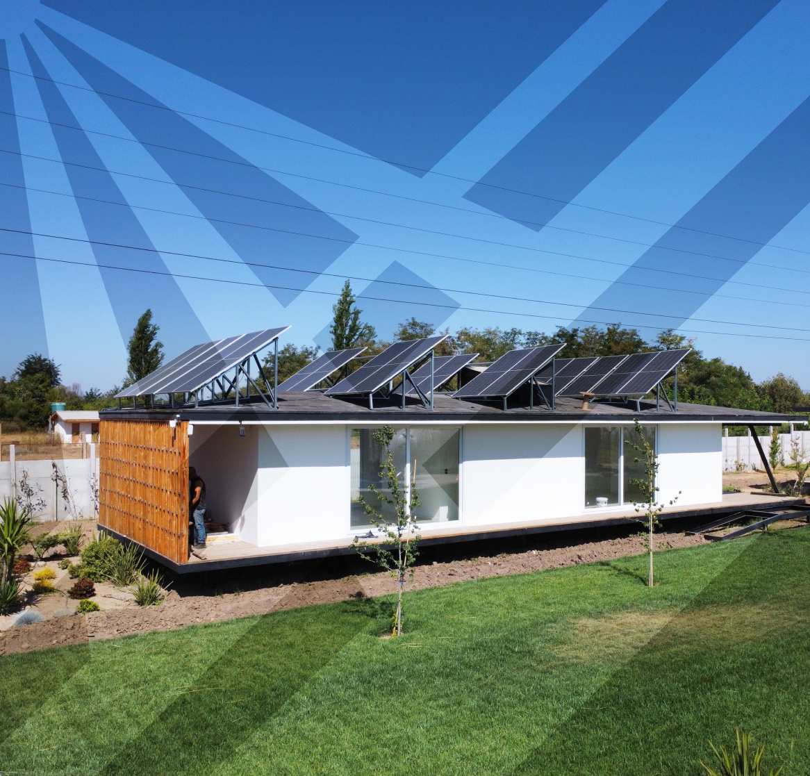 Instalación solar en casa modular